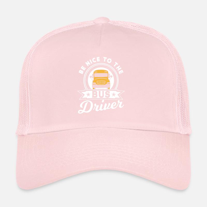 Soyez gentil avec le chauffeur de bus Autocar de bus Casquette trucker 