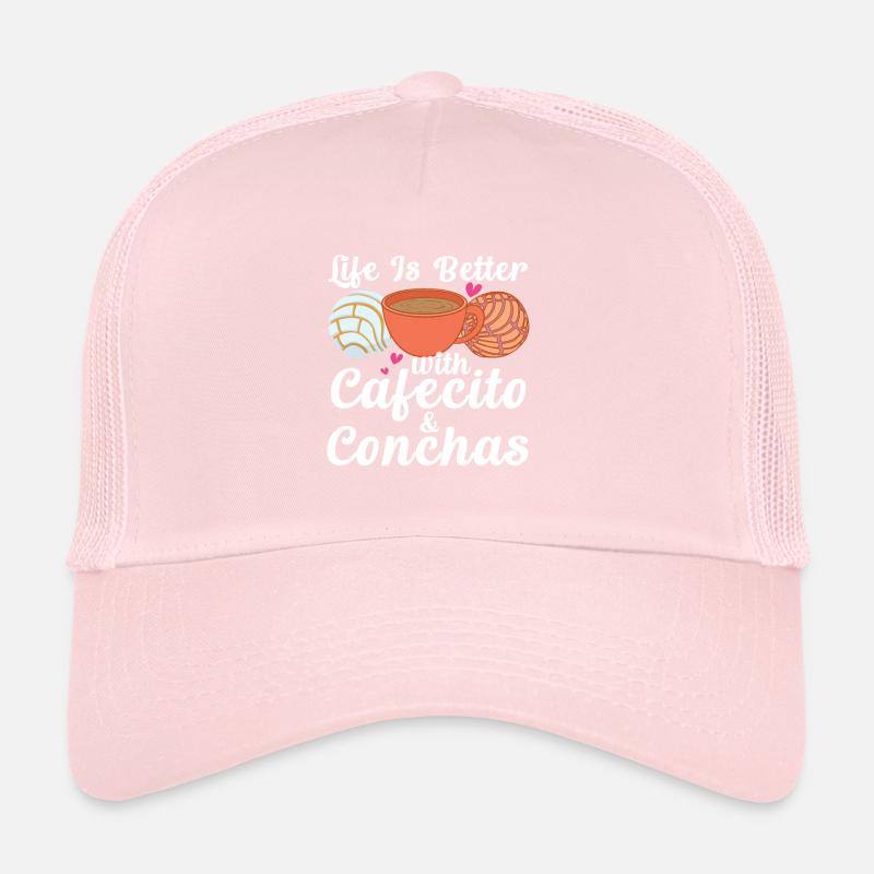 Pan dulce de Cafecito y Chisme Concha Casquette trucker 