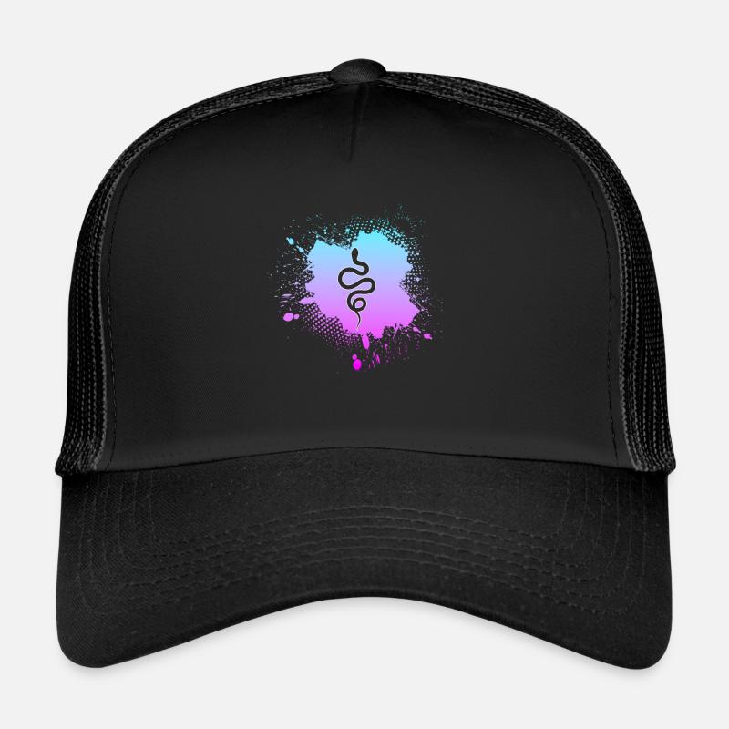 Snake - Trucker Cap - black/black