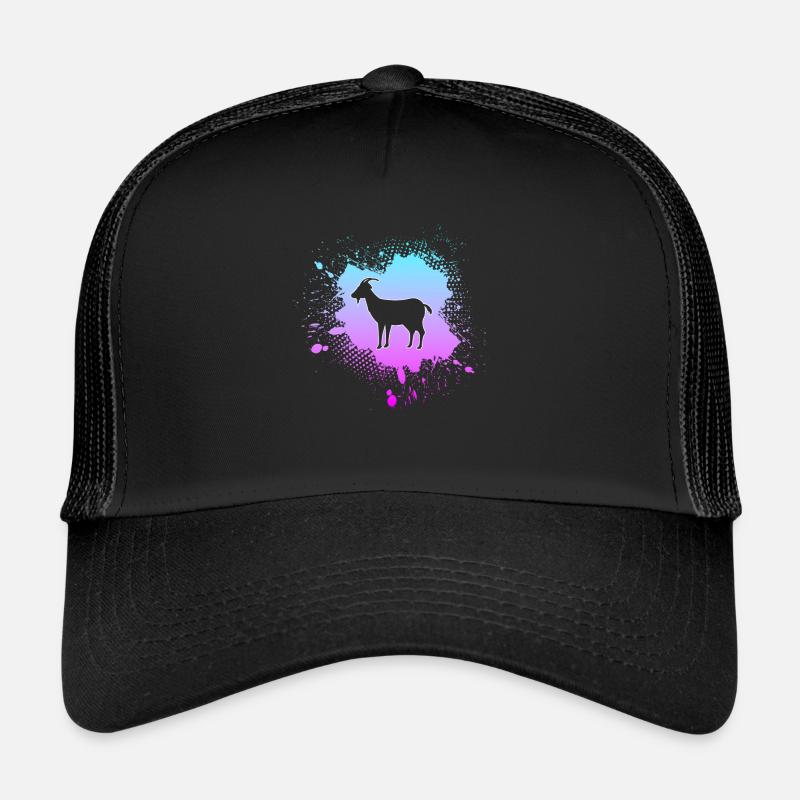 Ziege - Trucker Cap - Schwarz/Schwarz