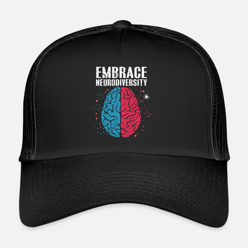 Embrace Neurodiversity - Embrace ADHD Autism ASD Trucker Cap