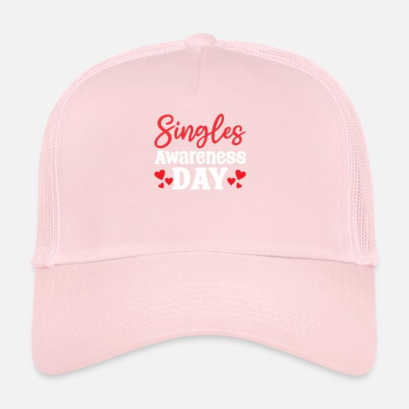 Journée de sensibilisation des célibataires Drôle de Saint-Valentin Casquette trucker 