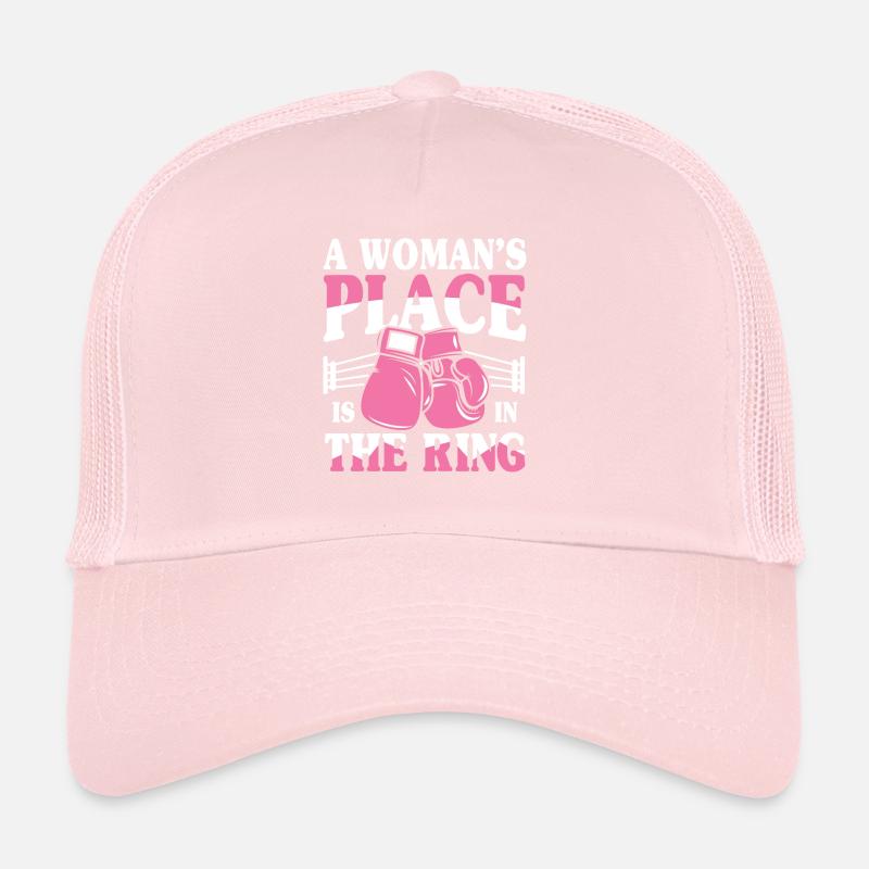A Woman's Place Is In The Ring Trucker Cap