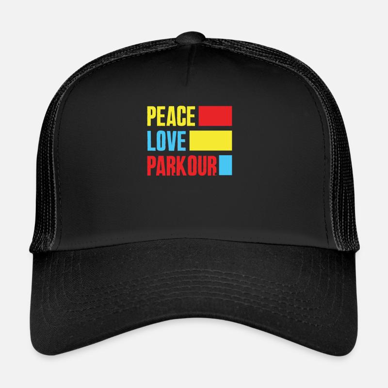 Funny Parkour Runner Freerunner Gift Trucker Cap