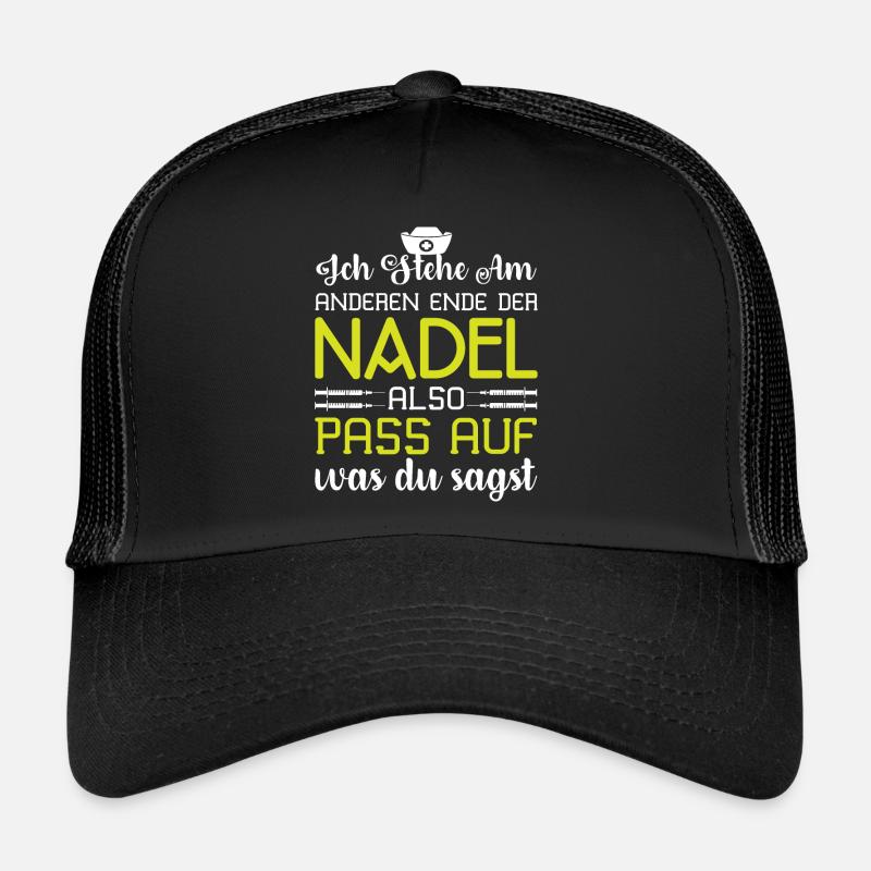 Lustiger Krankenschwester Spruch Sei Nett Zu Mir Trucker Cap