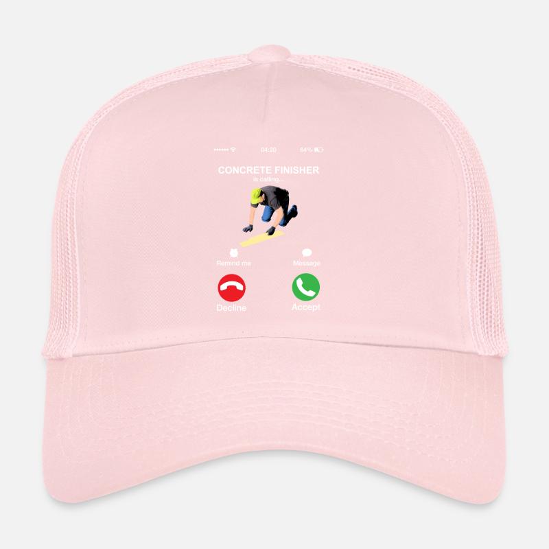 Betonfertiger ruft Bauarbeiter an Trucker Cap