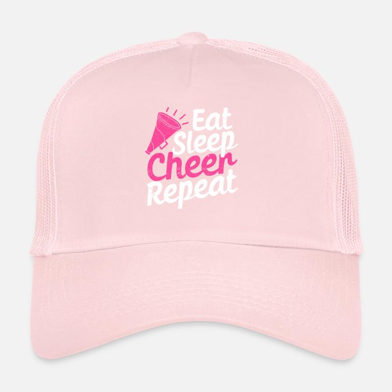 Eat Sleep Cheer Repeat Cheerleading TShirt Trucker Cap