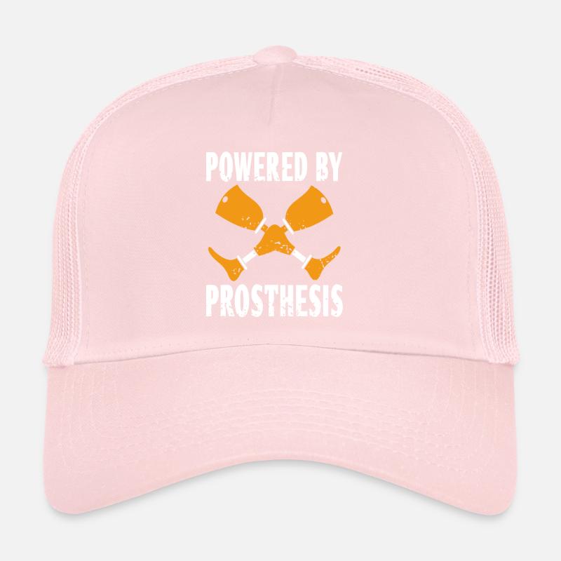 Powered By Prosthesis Cool Retro Prosthetic Trucker Cap