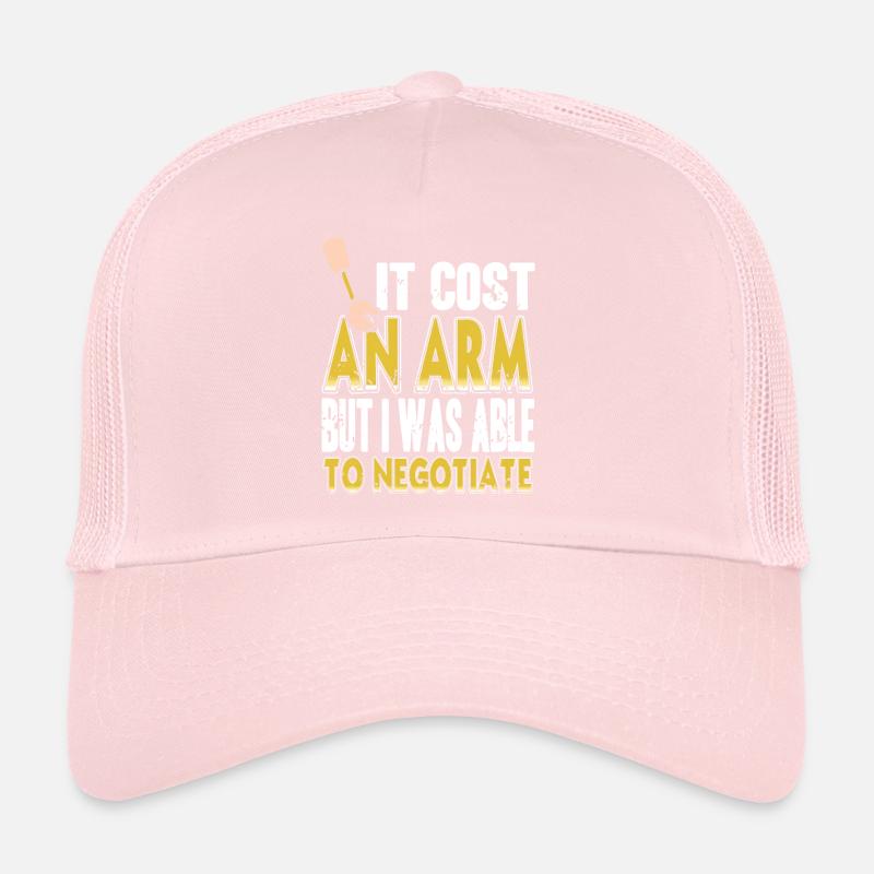 Coût d’un bras mais a pu négocier une prothèse Casquette trucker 