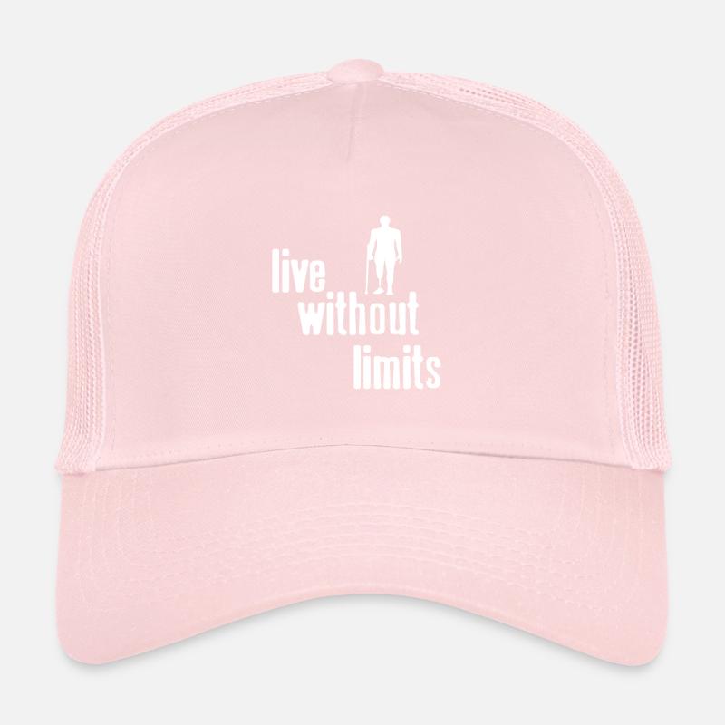 Live Without Limits Awesome Prosthesis T-Shirt Trucker Cap