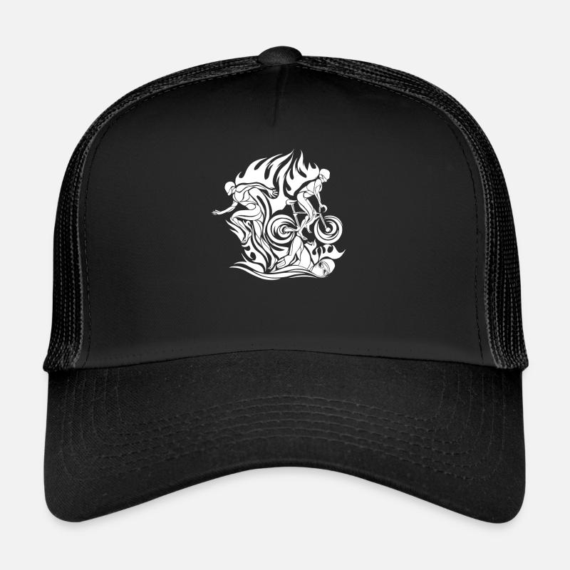 Triathlète Course à pied Natation Vélo Cyclisme Casquette trucker 