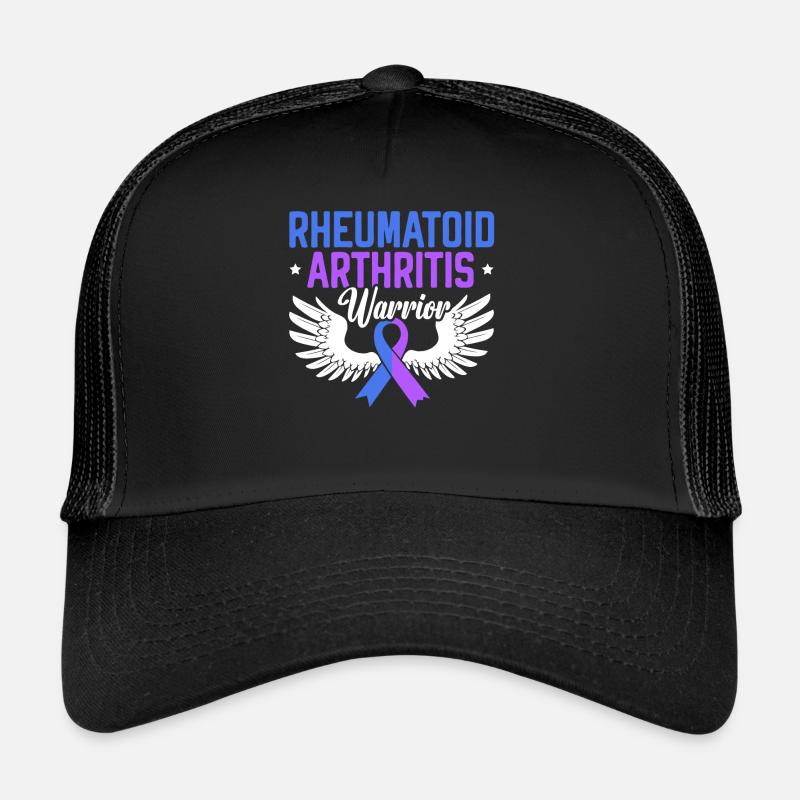 Polyarthrite rhumatoïde Warrior Autoimmune Disorder - Casquette trucker  - noir/noir