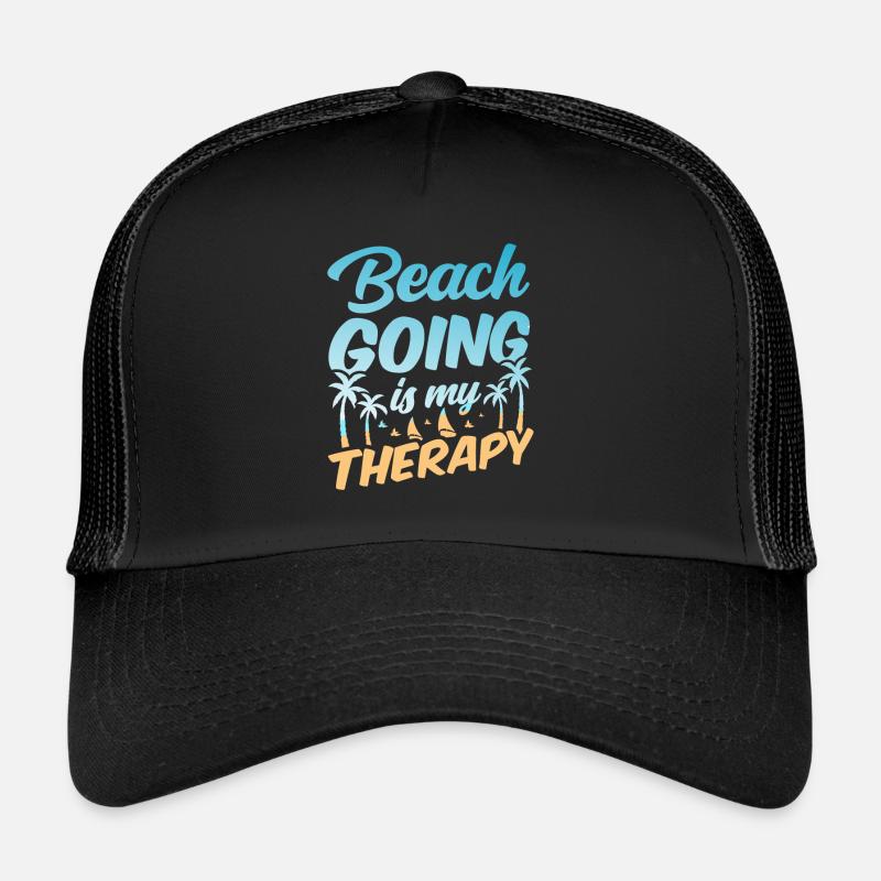 Les vacances à la plage sont ma thérapie Plage de plage Casquette trucker 