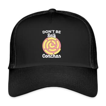 Conchas Pan dulce Latina Spanish - Trucker Cap - black/black - Front