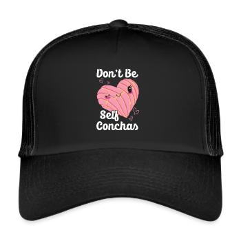 Conchas Pan dulce Latina Spanish - Trucker Cap - black/black - Front