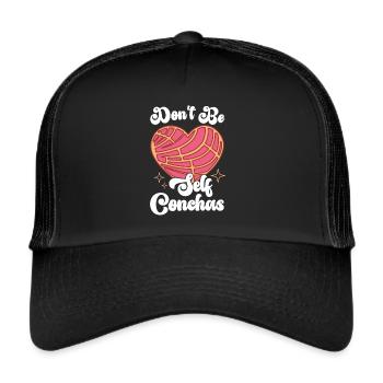 Conchas Pan dulce Latina Spanish - Trucker Cap - black/black - Front
