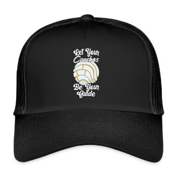 Conchas Pan dulce Latina Spanish - Trucker Cap - black/black - Front