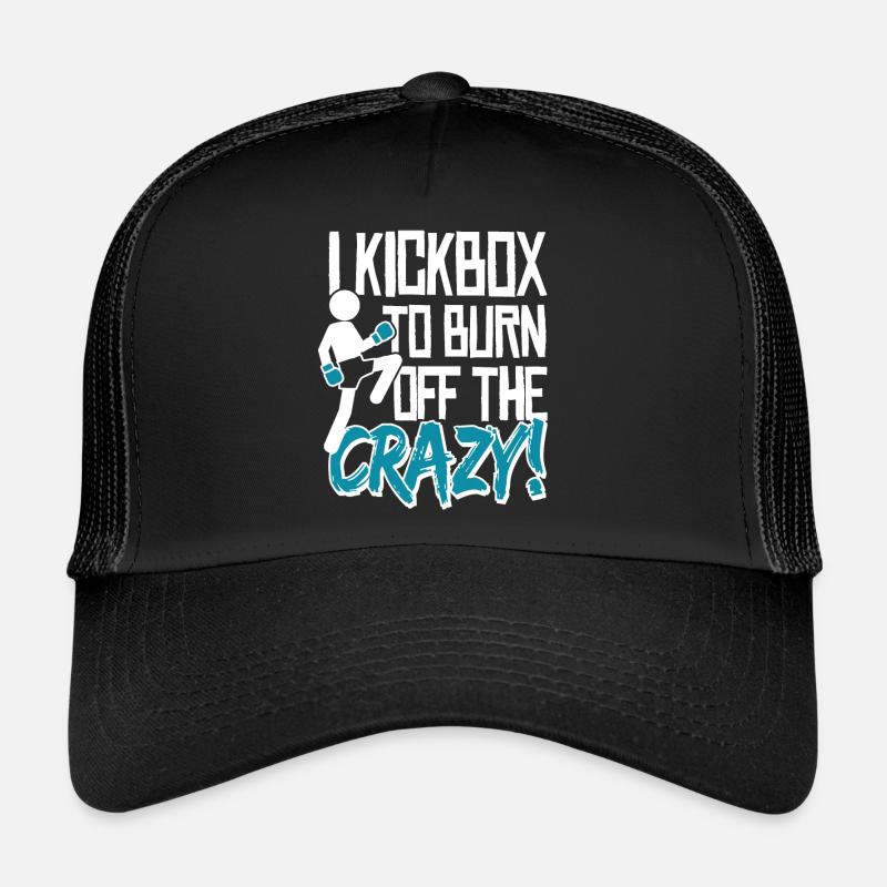 Kickboxing Slogan Kickboxer Boxing Kick Boxing Trucker Cap