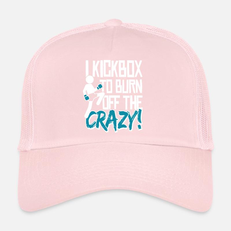 Kickboxing Slogan Kickboxer Boxing Kick Boxing Trucker Cap