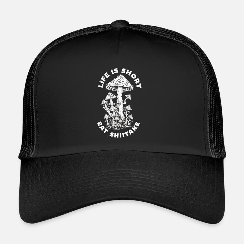 Shiitake Champignon Forêt Champignon Shiitake Moral Vegan Umami Casquette trucker 