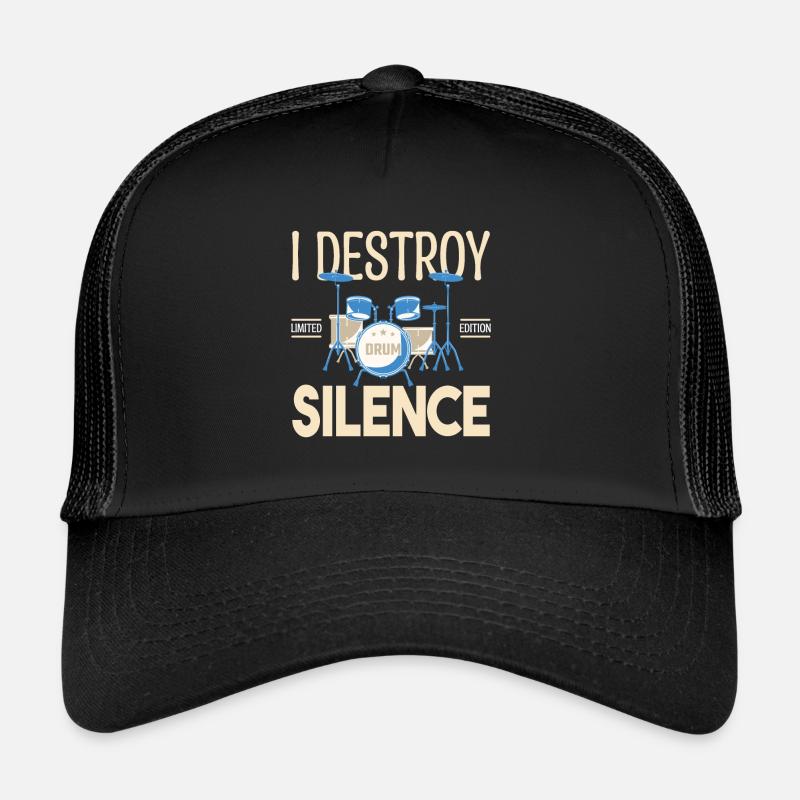 Ich zerstöre das Schweigen. Geschenkschlagzeuger, Geschenkmusiker Trucker Cap