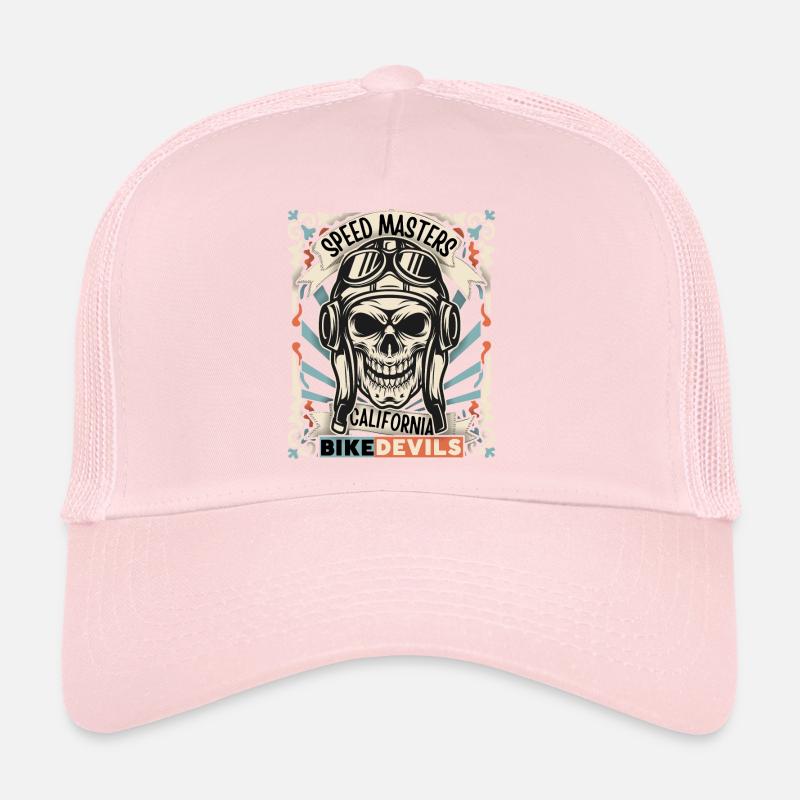Lachender Totenkopf, Totenschädel, Biker-Skull Trucker Cap