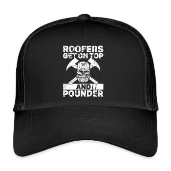 Roofer - Roof house repairs - Trucker Cap - black/black - Front