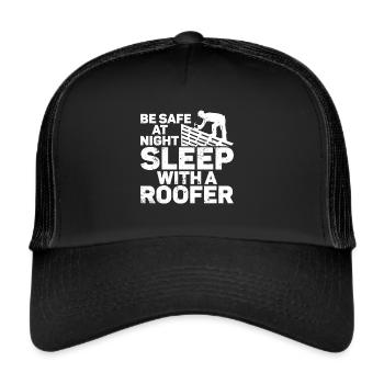 Roofer - Roof house repairs - Trucker Cap - black/black - Front