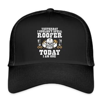 Roofer - Roof house repairs - Trucker Cap - black/black - Front
