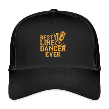 Line Dancing Cowboy Boots Western - Trucker Cap - Schwarz/Schwarz - Vorne