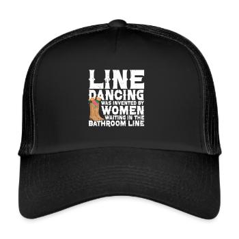 Line Dancing Cowboy Boots Western - Trucker Cap - Schwarz/Schwarz - Vorne