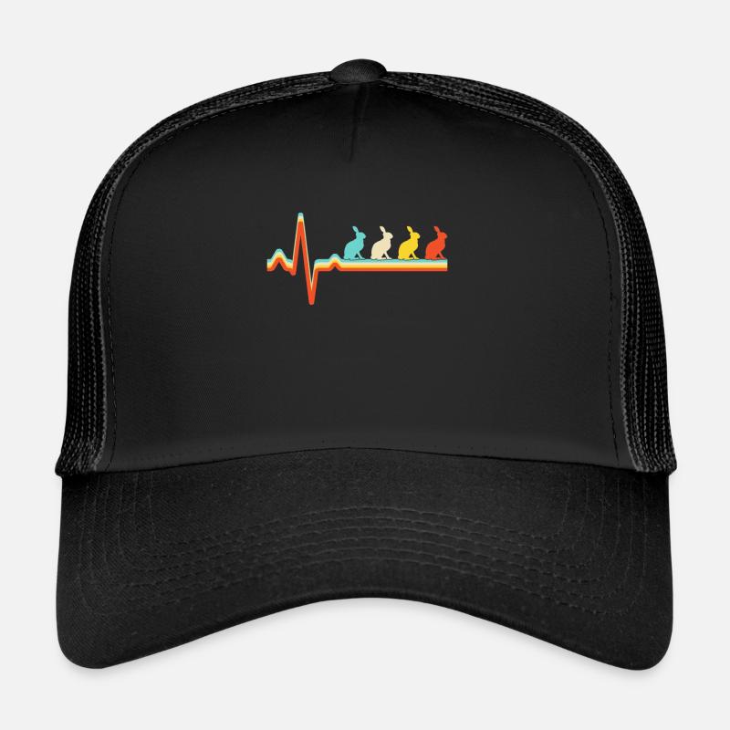 Rabbit Retro Heartbeat Trucker Cap