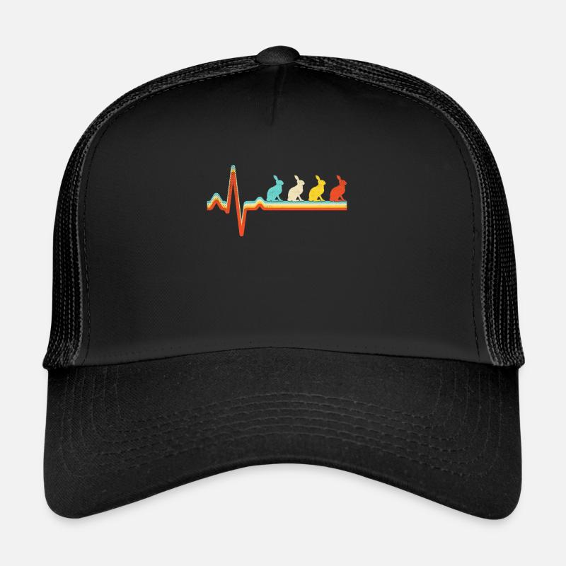 Rabbit Retro Heartbeat Trucker Cap