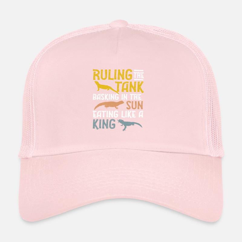 Uromastyx se prélassant dans She Sun Funny Dabb Lizard Casquette trucker 