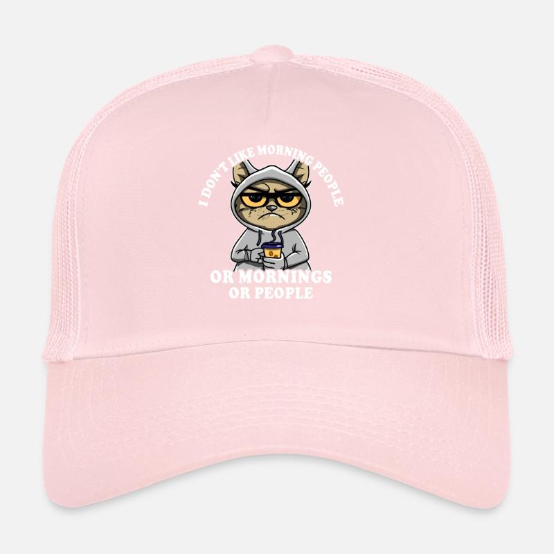 Morning grouch coffee drinker cat coffee Casquette trucker 