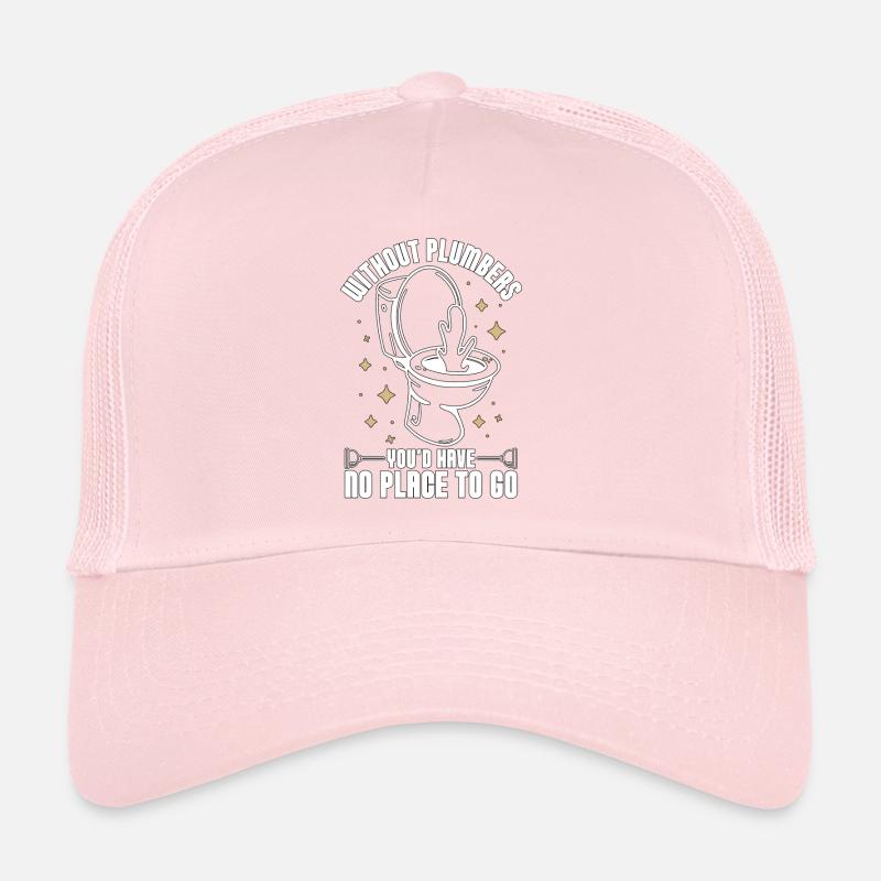 Plumber Without Plumbers Tool Pipe Road Plumber Trucker Cap