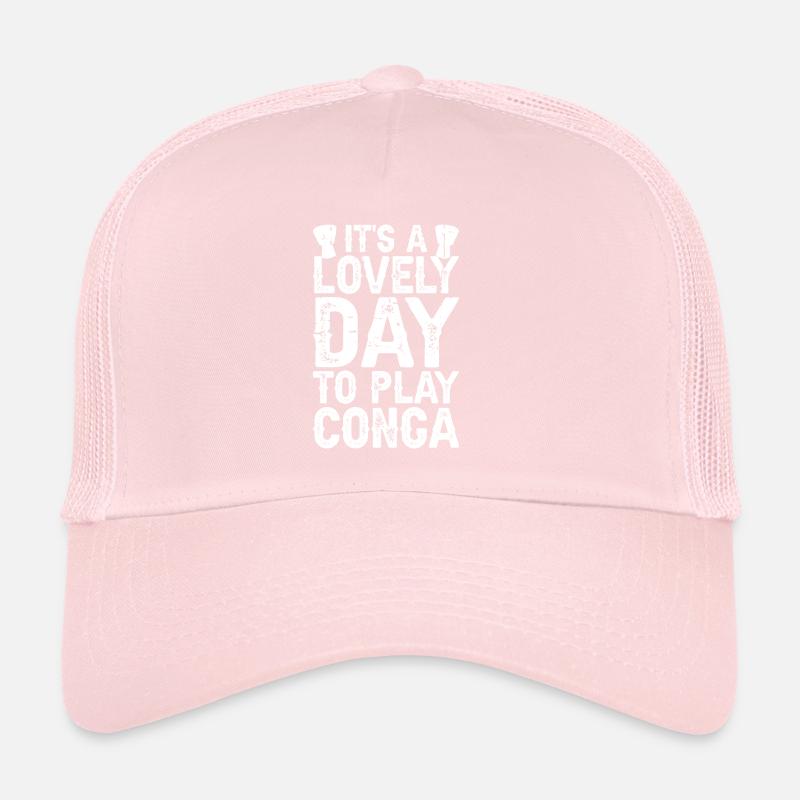 Conga Drum Musician Drumline Trucker Cap