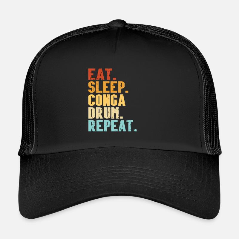Conga Drum Musician Drumline Trucker Cap