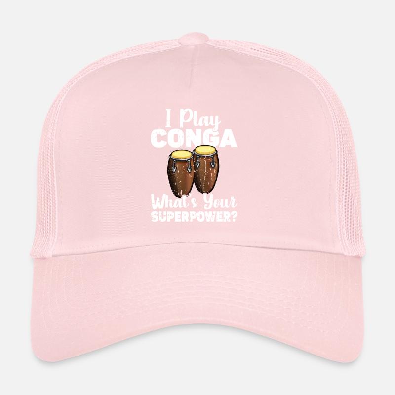 Conga Drum Musician Drumline Trucker Cap