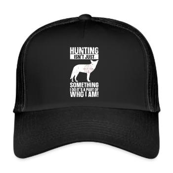 Kojotenjagd - Trucker Cap - Schwarz/Schwarz - Vorne