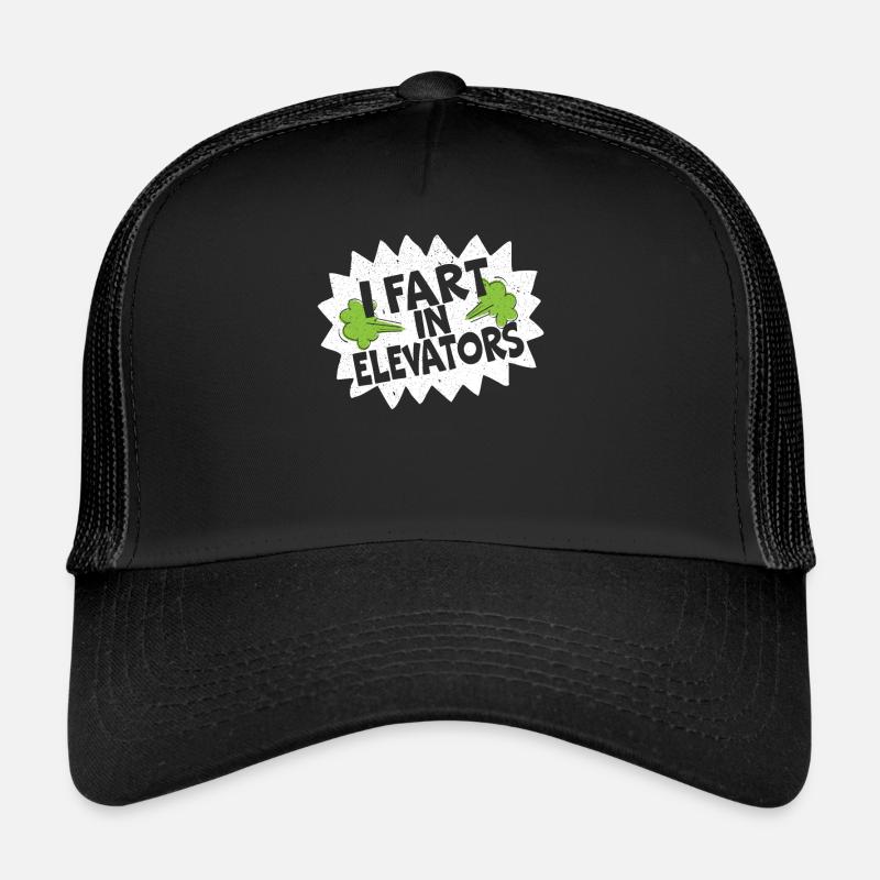 I Fart In Elevators Elevator Technician Repair Trucker Cap