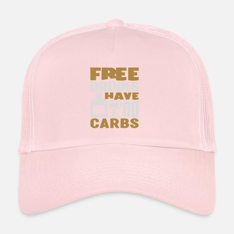 FREE DRINKS HAVE NO CARBS Trucker Cap