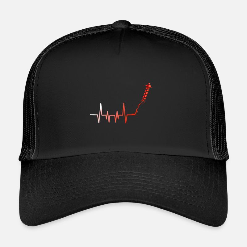 Fusée de feux d’artifice Heartbeat Casquette trucker 