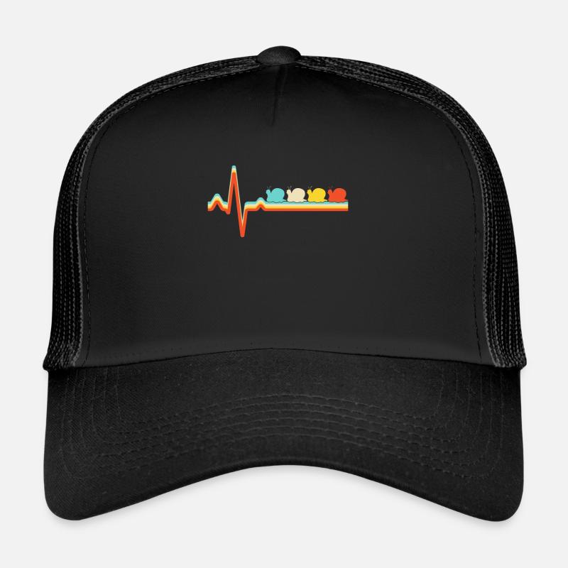 Snail Retro Heartbeat Casquette trucker 