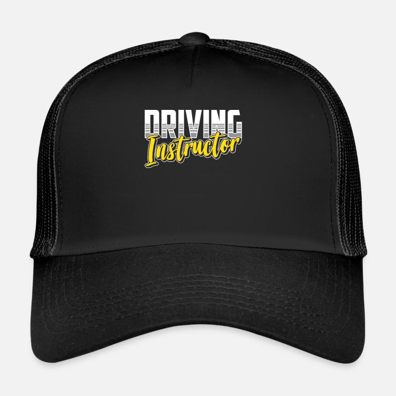 Moniteur d’auto-école Apprenant cours de conduite Casquette trucker 