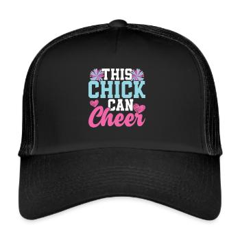 Cheerleader - Trucker Cap - Schwarz/Schwarz - Vorne