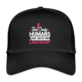 Cheerleader - Trucker Cap - Schwarz/Schwarz - Vorne