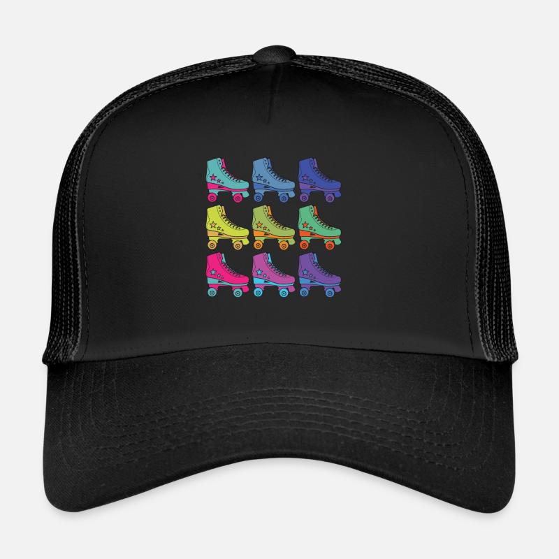 Rollschuhe - Trucker Cap - Schwarz/Schwarz