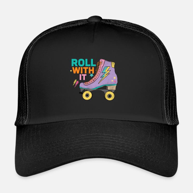 Rollschuhe - Trucker Cap - Schwarz/Schwarz