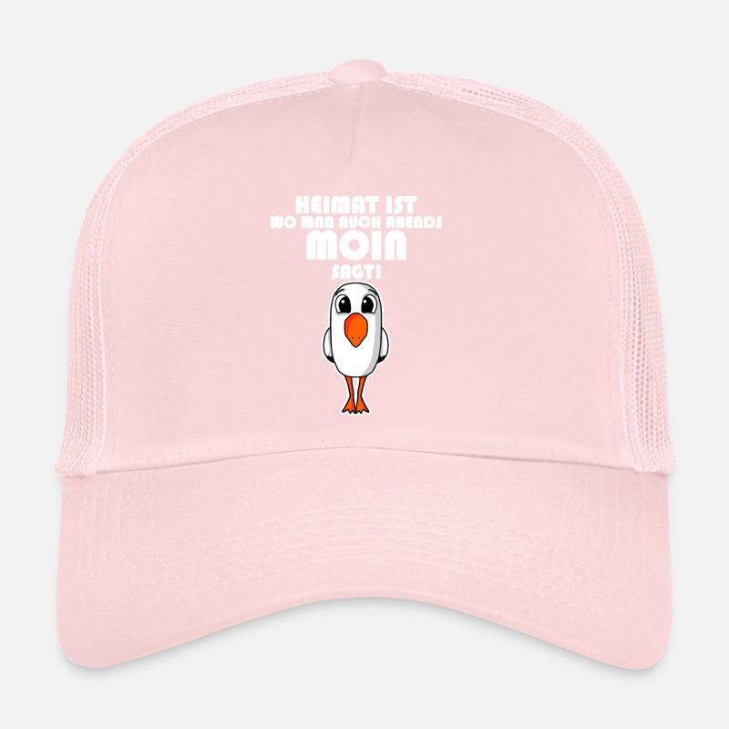 Nordsee Plattdeutsch Spruch Moin Möwe Trucker Cap